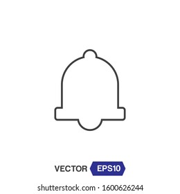 Bell Icon Design  Vector Illustration