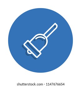 Bell icon. Element of education for mobile concept and web apps icon. Thin line icon with shadow in badge for website design and development, app development on white background
