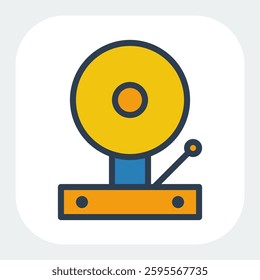 bell icon in filled color style