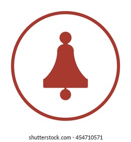   Bell  icon. Flat design.