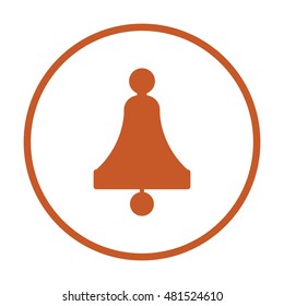   Bell  icon. Flat design.