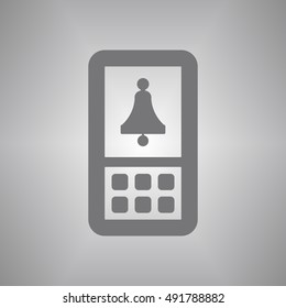   Bell  icon. Flat design.