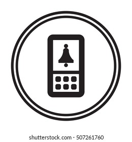   Bell  icon. Flat design.