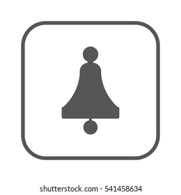   Bell  icon. Flat design.
