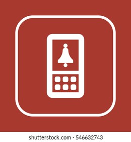   Bell  icon. Flat design.
