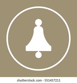   Bell  icon. Flat design.