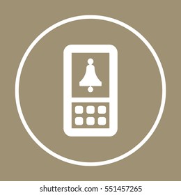   Bell  icon. Flat design.