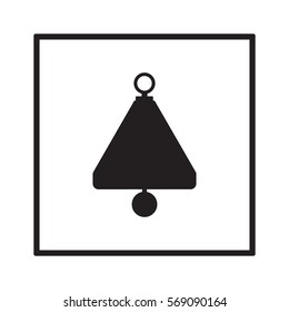   Bell Icon. Flat design.