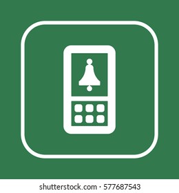   Bell  icon. Flat design.