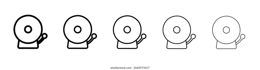 bell icon Flat design on isolated background