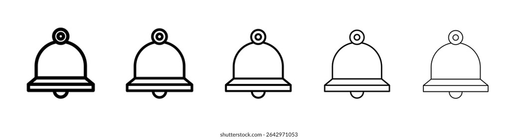 bell icon Flat design on isolated background