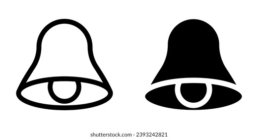 Bell icon. flat design vector illustration for web and mobile