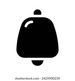 Bell icon. flat illustration of rewind vector icon for web