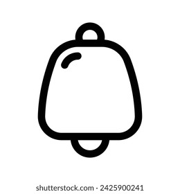 Bell icon. flat illustration of rewind vector icon for web