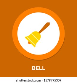 Bell icon. flat illustration of Bell vector icon for web