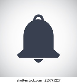 Bell icon in flat style