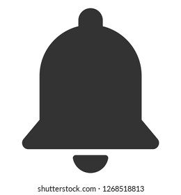 Bell Icon in flat style isolated