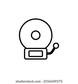 bell icon Flat symbol set outline