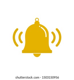 Bell Icon Flat Symbol Vector Stock Vector (Royalty Free) 1503150956 ...