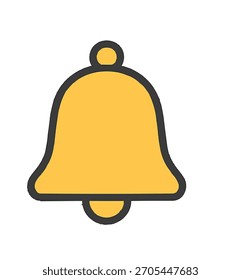 Bell Icon Flat Vector illustration