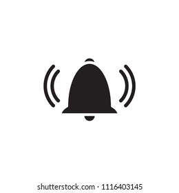 Bell icon flat vector template design trendy