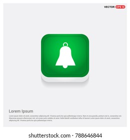 Bell Icon Green Web Button