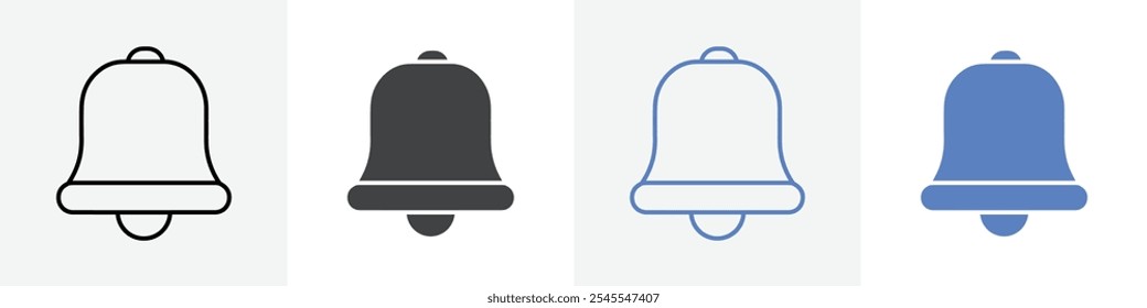 bell icon Group symbol or sign vector