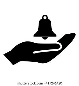 Bell icon in hand
