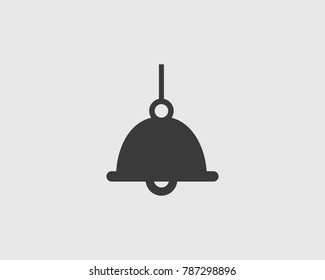 Bell Icon with Handle on gray Background.