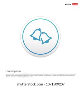 Bell Icon Hexa White Background icon template