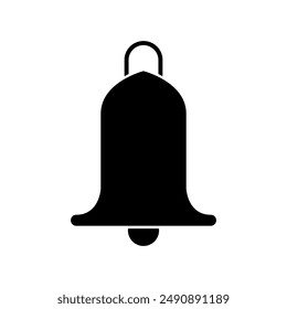 Bell icon illustrated on background