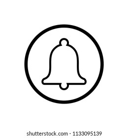 Bell icon illustration isolated vector