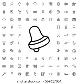 Bell icon illustration isolated vector sign symbol