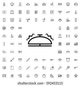bell icon illustration isolated vector sign symbol. Restaurant icons vector set.