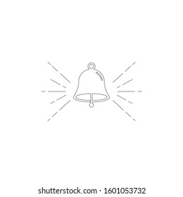 Bell icon illustration logo vector template