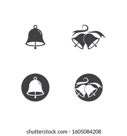 Bell icon illustration logo vector templates
