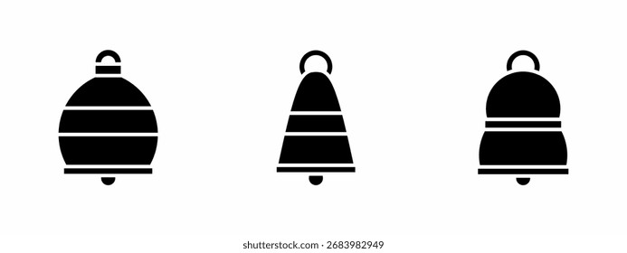 Ilustración de icono de campana. Vector de acciones.