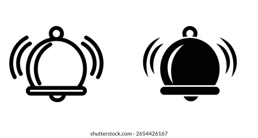 Ícone de campainha ilustração vetor modelo de design
