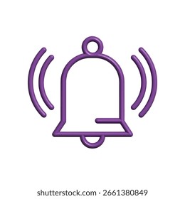 Plantilla de diseño de Vector de ilustración de icono de Bell