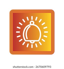 Plantilla de diseño de Vector de ilustración de icono de Bell