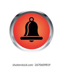 Plantilla de diseño de Vector de ilustración de icono de Bell