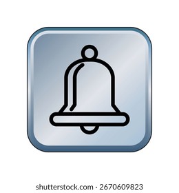 Plantilla de diseño de Vector de ilustración de icono de Bell