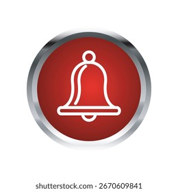Plantilla de diseño de Vector de ilustración de icono de Bell