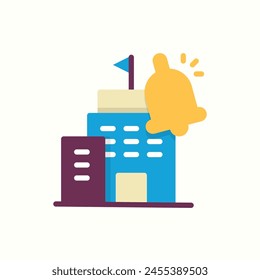 bell icon, isolated icon in light background, perfect for website, blog, logo, graphic design, social media, UI, mobile app