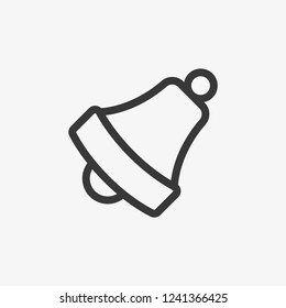 Bell icon isolated on background. Handbell symbol modern, simple, vector, icon for website design, mobile app, ui. Vector Illustration