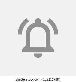 Bell icon isolated on background. Notification symbol modern, simple, vector, icon for website design, mobile app, ui. Vector Illustration