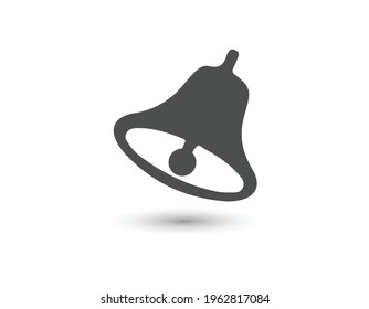 Bell icon isolated on background. Notification symbol modern, simple, vector, icon for website design, mobile app, ui. Vector Illustration