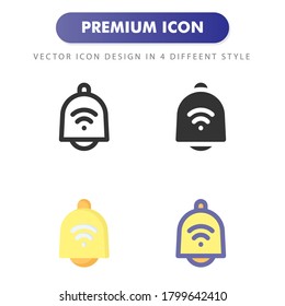 icono de timbre aislado en fondo blanco. para el diseño de su sitio web, logotipo, aplicación, interfaz de usuario. Ilustración gráfica vectorial y trazo editable. EPS 10.