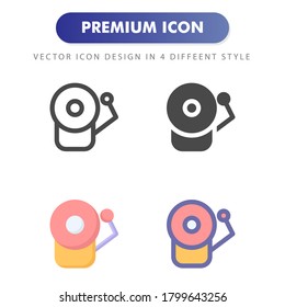 bell icon isolated on white background. for your web site design, logo, app, UI. Vector graphics illustration and editable stroke. EPS 10.
