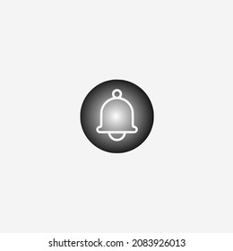 Bell icon isolated on white